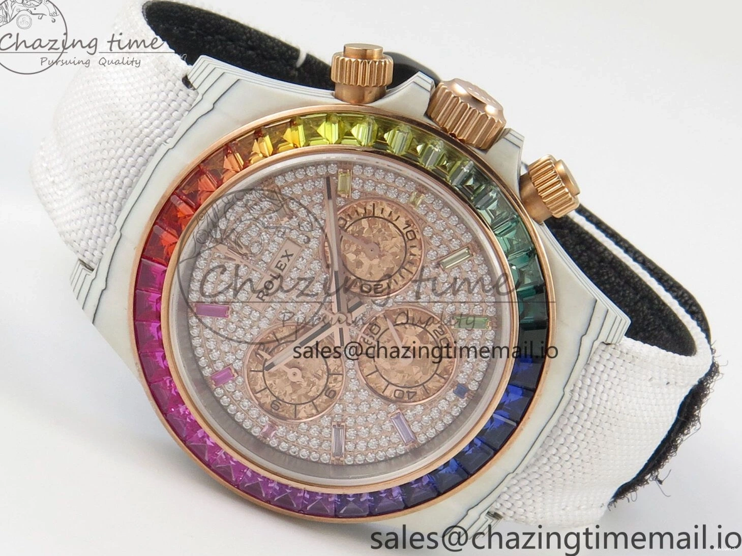 Dial Nylon MPF Full White White Best Carbon Edition Diamond Strap A4801 Daytona Cosmograph 0325